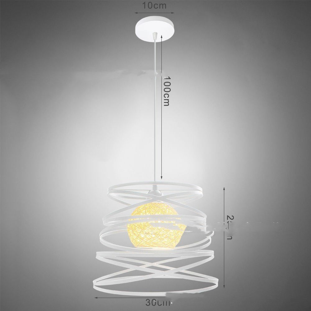 Restaurant Cafe Bar Iron Art Single Head Post Modern Chandelier - Hearth & Lume