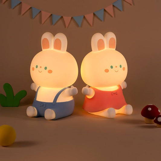 Rabbit Silicone Lamp USB Charging Dimming Timing Colorful Light - Hearth & Lume
