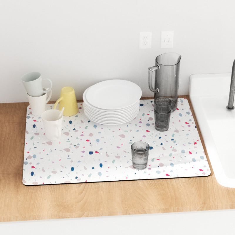 Kitchen Diatom Mud Wash Table Drain Absorbent Pad