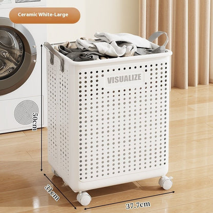 Multifunctional Folding Laundry Basket With Wheels - Hearth & Lume