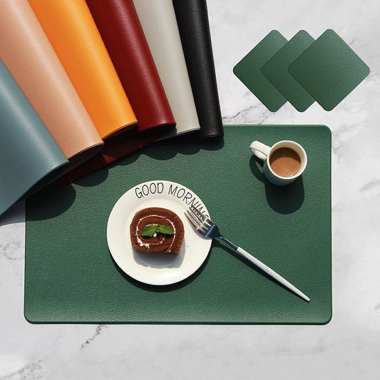 Imitation Leather Placemats, Placemats, Heat Insulation Placemats, Western Placemats - Hearth & Lume