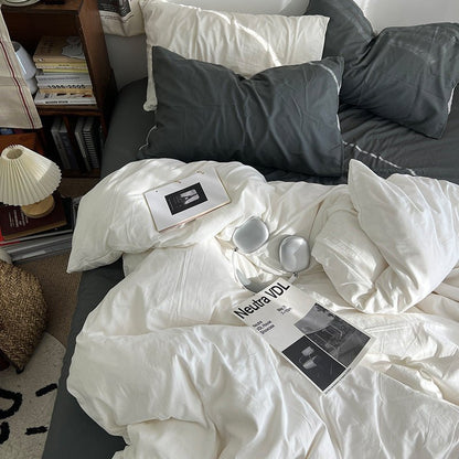 Super Soft Mixed Washed Cotton Four - piece Set - Hearth & Lume