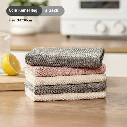 Corn Rag Thickened Kitchen Absorbent Oil - absorbing Cleaning Cloth - Hearth & Lume